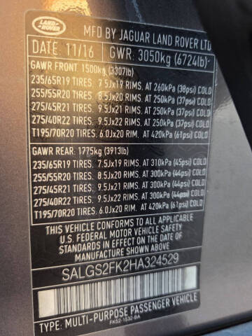 2017 Land Rover Range Rover HSE Td6