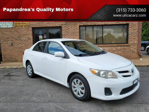 2011 Toyota Corolla for sale at Papandrea's Quality Motors in Utica NY
