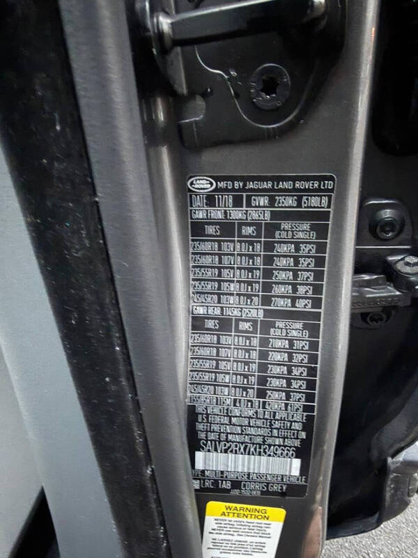 2019 Land Rover Range Rover Evoque SE