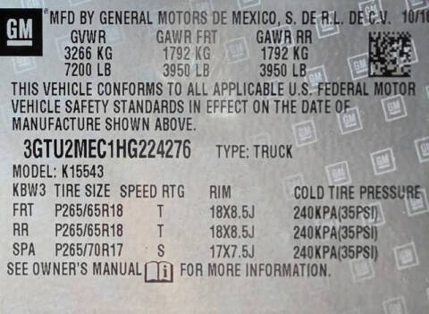 2017 GMC Sierra 1500