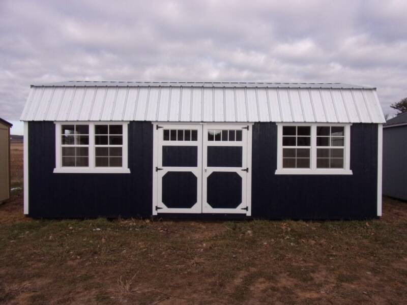  14 x 24 side lofted barn for sale at Extra Sharp Autos in Montello WI