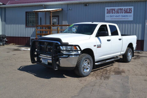 2013 RAM 2500 for sale at Dave's Auto Sales in Winthrop MN