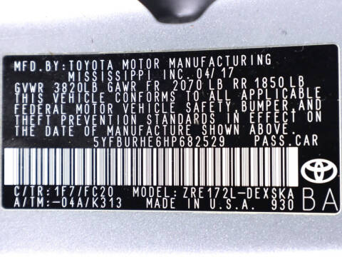 2017 Toyota Corolla