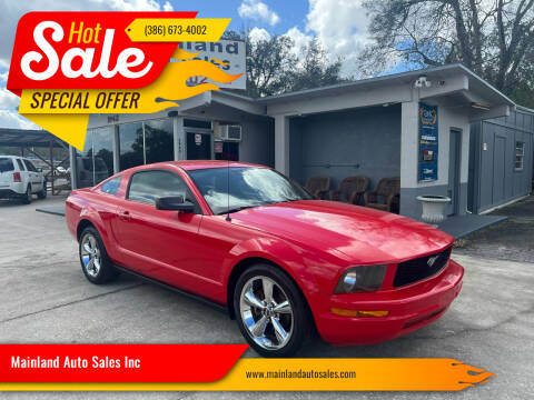 2007 Ford Mustang for sale at Mainland Auto Sales Inc in Daytona Beach FL