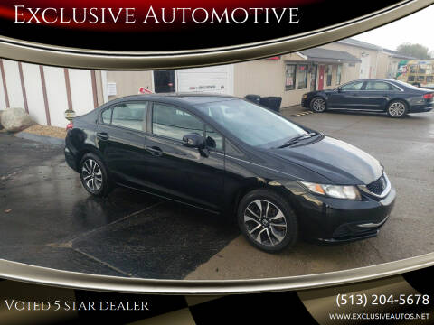 2013 Honda Civic for sale at Exclusive Automotive in West Chester OH