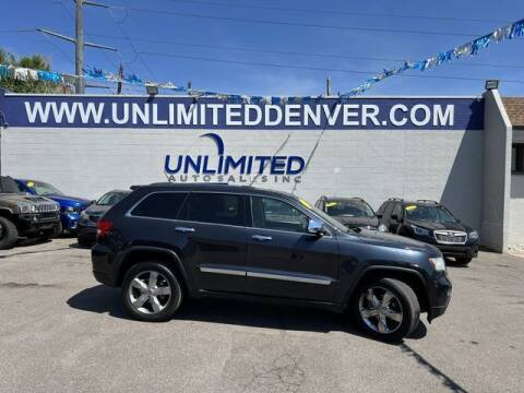 2012 Jeep Grand Cherokee for sale at Unlimited Auto Sales in Denver CO
