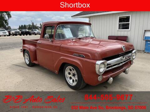 1957 Ford F-100 for sale at B & B Auto Sales in Brookings SD