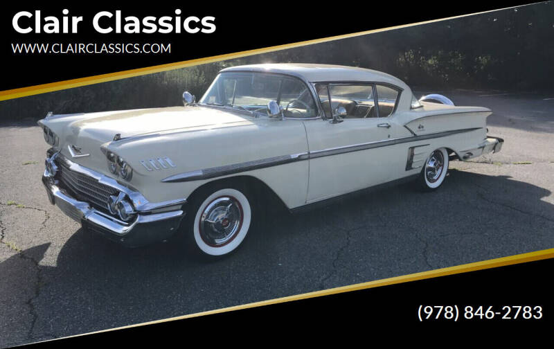 1958 Chevrolet Impala for sale at Clair Classics in Westford MA