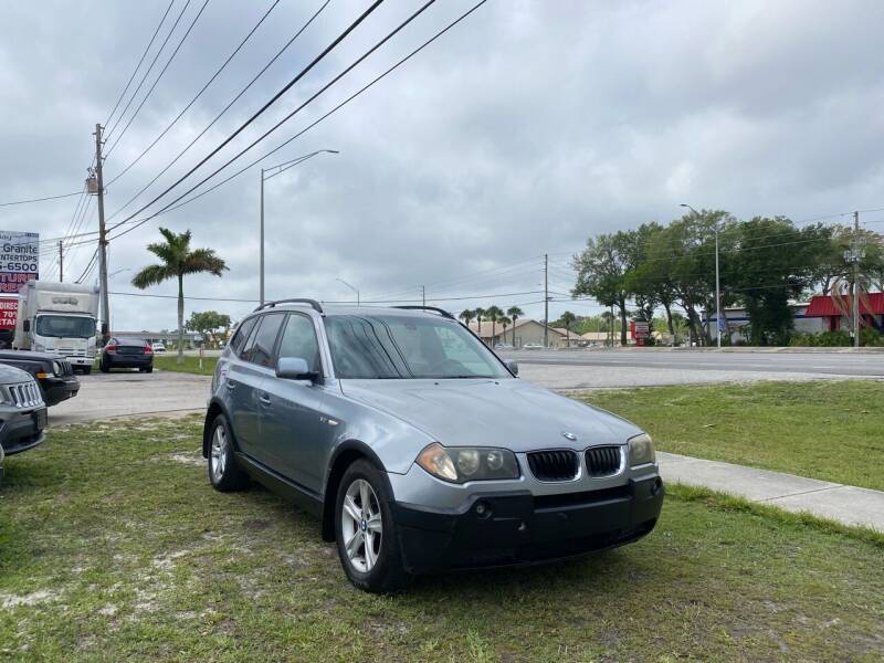2005 BMW X3 for sale at ONYX AUTOMOTIVE, LLC in Largo FL