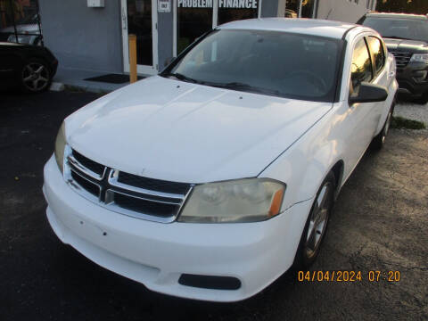 2013 Dodge Avenger for sale at K & V AUTO SALES LLC in Hollywood FL