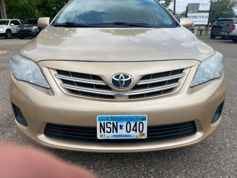 2013 Toyota Corolla for sale at Motors 75 Plus in Saint Cloud MN