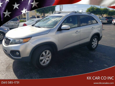 2013 Kia Sorento for sale at KK Car Co Inc in Lake Worth FL