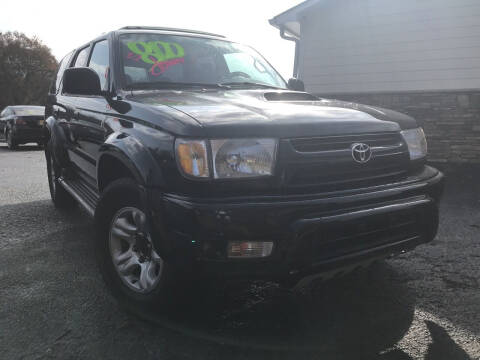 2002 Toyota 4Runner for sale at NO FULL COVERAGE AUTO SALES LLC in Austell GA