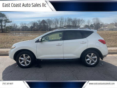 2009 Nissan Murano for sale at East Coast Auto Sales llc in Virginia Beach VA