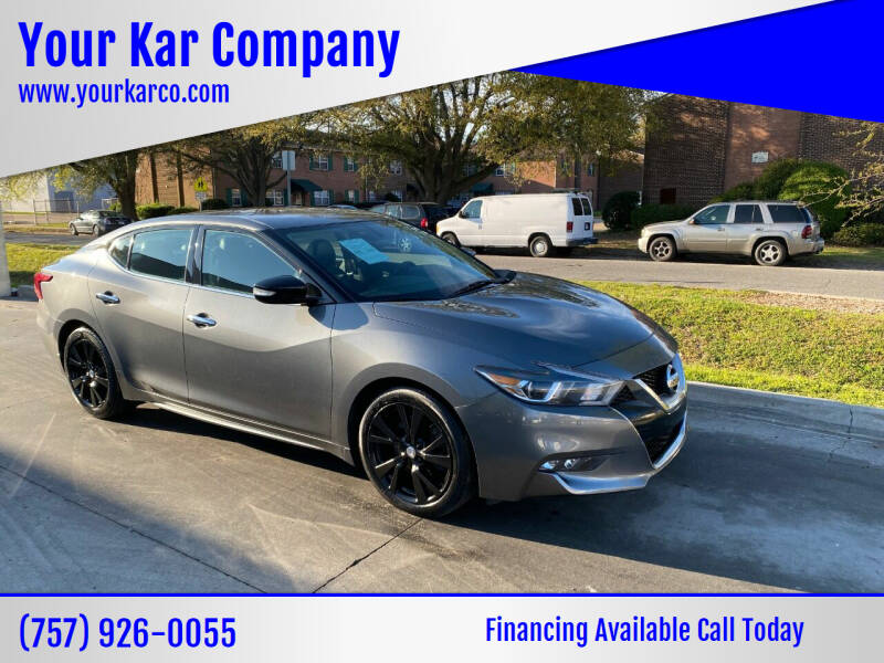 2017 Nissan Maxima for sale at Your Kar Company in Norfolk VA
