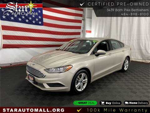 2018 Ford Fusion for sale at STAR AUTO MALL 512 in Bethlehem PA