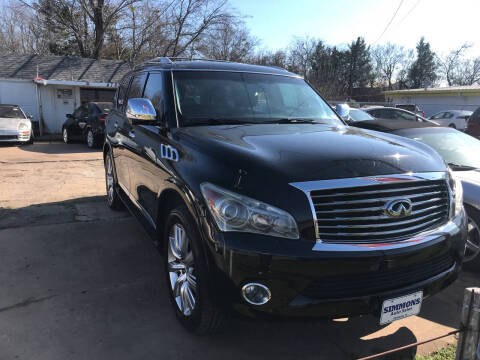 2012 Infiniti QX56 for sale at Simmons Auto Sales in Denison TX