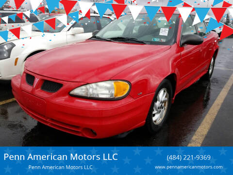 2004 Pontiac Grand Am for sale at Penn American Motors LLC in Emmaus PA