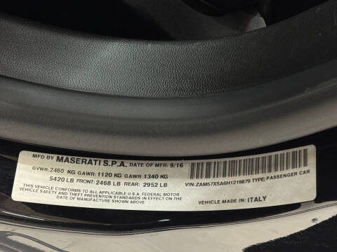 2017 Maserati Ghibli