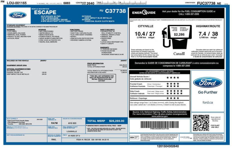 2015 Ford Escape SE
