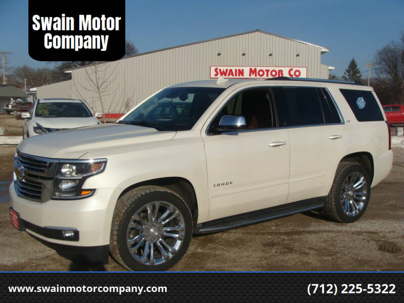 2015 Chevrolet Tahoe for sale at Swain Motor Company in Cherokee IA