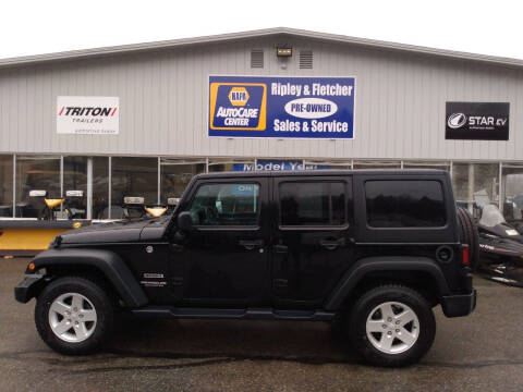 2017 Jeep Wrangler Unlimited for sale at Ripley & Fletcher Pre-Owned Sales & Service in Farmington ME