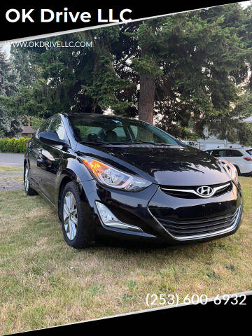 2016 Hyundai Elantra for sale at OK Drive LLC in Federal Way WA