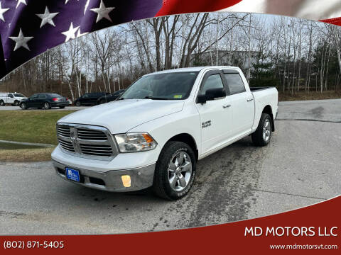 2018 RAM 1500 for sale at MD Motors LLC in Williston VT