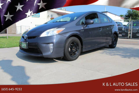 2012 Toyota Prius for sale at K & L Auto Sales in Saint Paul MN