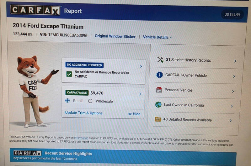 2014 Ford Escape Titanium