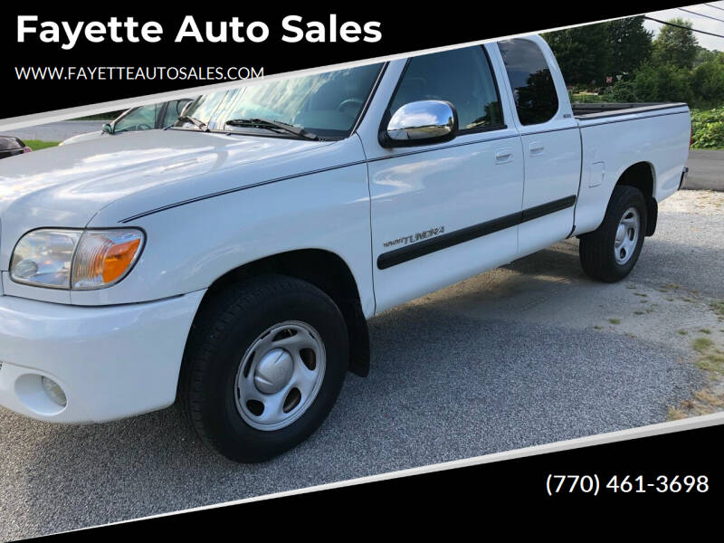 2005 Toyota Tundra for sale at Fayette Auto Sales in Fayetteville GA