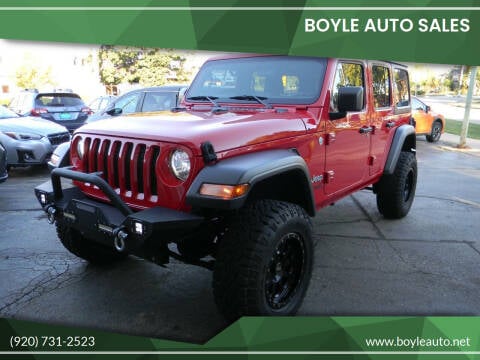 2018 Jeep Wrangler Unlimited for sale at Boyle Auto Sales in Appleton WI