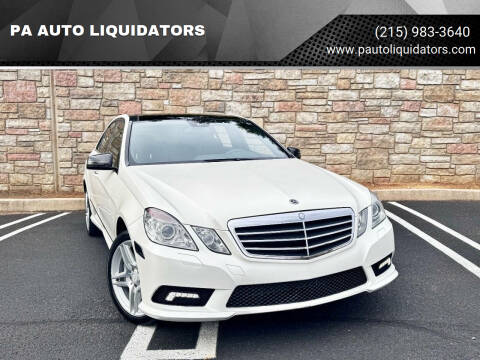 2011 Mercedes-Benz E-Class for sale at PA AUTO LIQUIDATORS in Huntingdon Valley PA