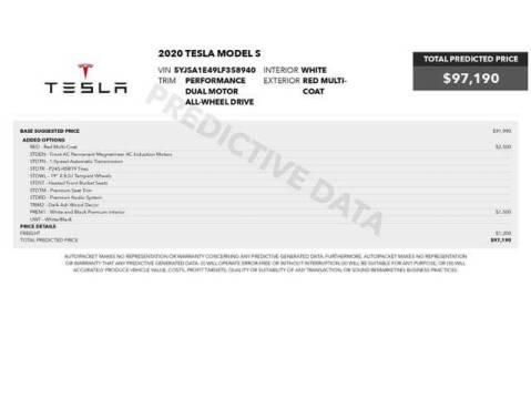 2020 Tesla Model S Performance