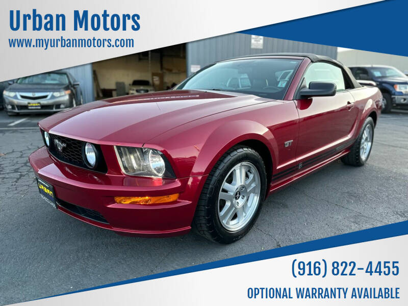 2007 Ford Mustang for sale at Urban Motors in Sacramento CA