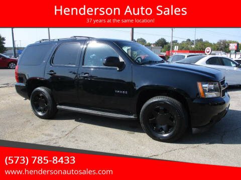 2012 Chevrolet Tahoe for sale at Henderson Auto Sales in Poplar Bluff MO