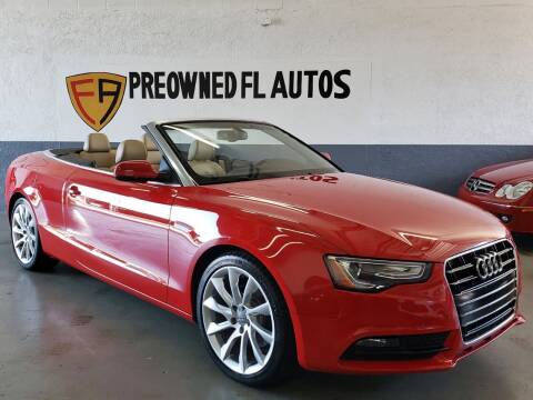 2013 Audi A5 for sale at Preowned FL Autos in Pompano Beach FL