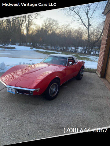 1968 Chevrolet Corvette for sale at Midwest Vintage Cars LLC in Chicago IL