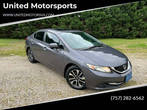 2015 Honda Civic for sale at United Motorsports in Virginia Beach VA