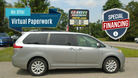 2012 Toyota Sienna for sale at Leavitt Brothers Auto in Hooksett NH