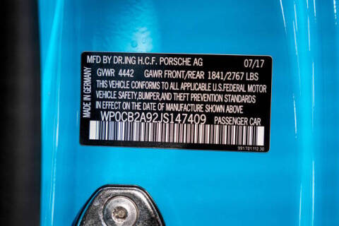 2018 Porsche 911 Carrera 4S