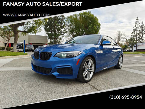 2016 BMW 2 Series for sale at FANASY AUTO SALES/EXPORT in Yorba Linda CA