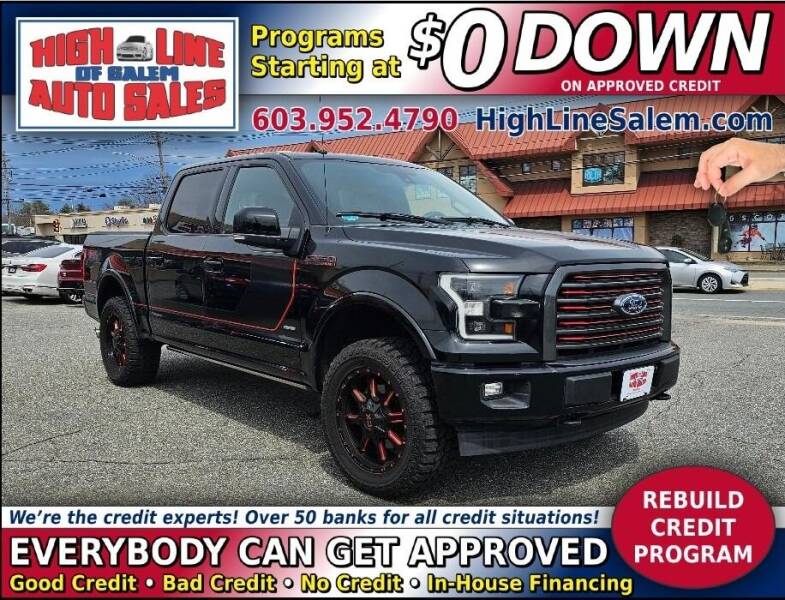 2017 Ford F-150 for sale at High Line Auto Sales of Salem in Salem NH