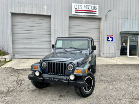 2002 Jeep Wrangler for sale at CTN MOTORS in Houston TX