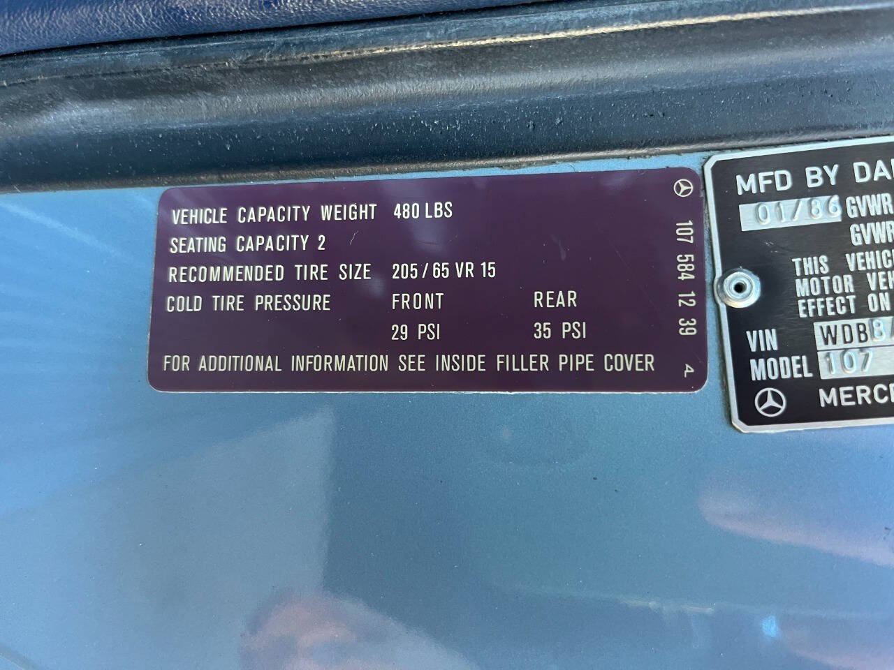 1986 Mercedes-Benz 560-Class 114