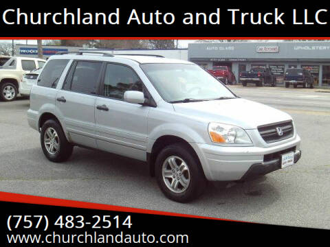 2003 Honda Pilot for sale at Churchland Auto and Truck LLC in Portsmouth VA