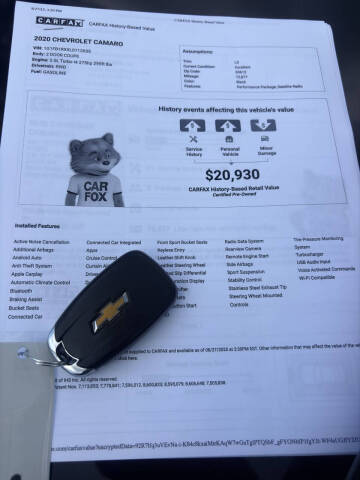 2020 Chevrolet Camaro LS