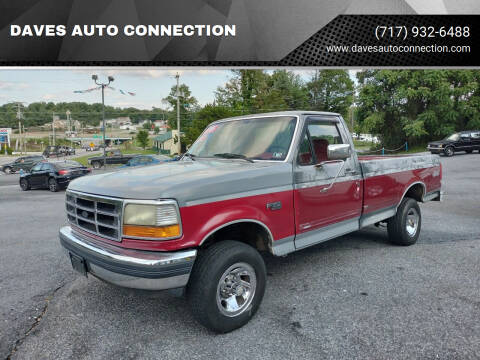 1992 Ford F-150 for sale at DAVES AUTO CONNECTION in Etters PA