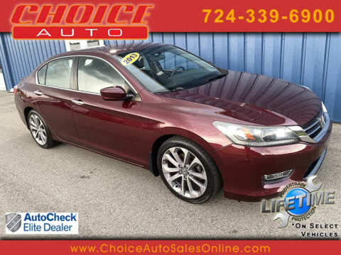 2013 Honda Accord for sale at CHOICE AUTO SALES in Murrysville PA