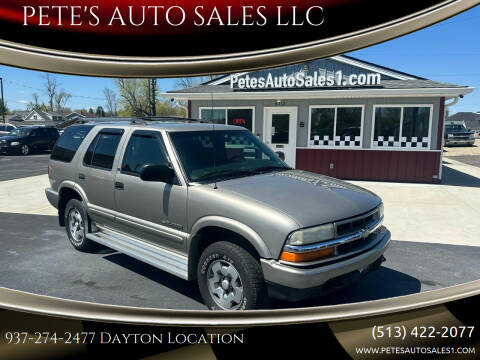 2003 Chevrolet Blazer for sale at PETE'S AUTO SALES LLC - Dayton in Dayton OH